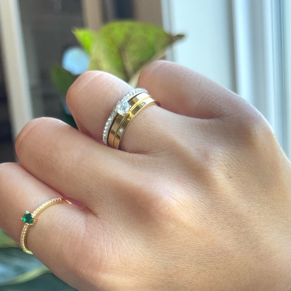 14k Gold Plated over S925 sz 7